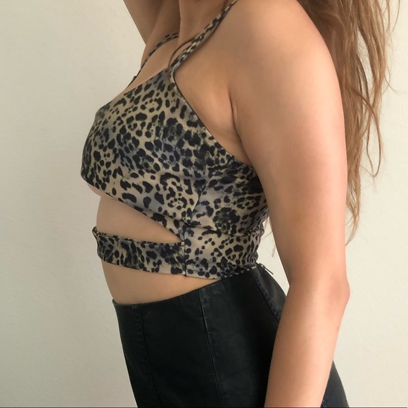 Missguided leopard print underbust bralette - Picture 2 of 5